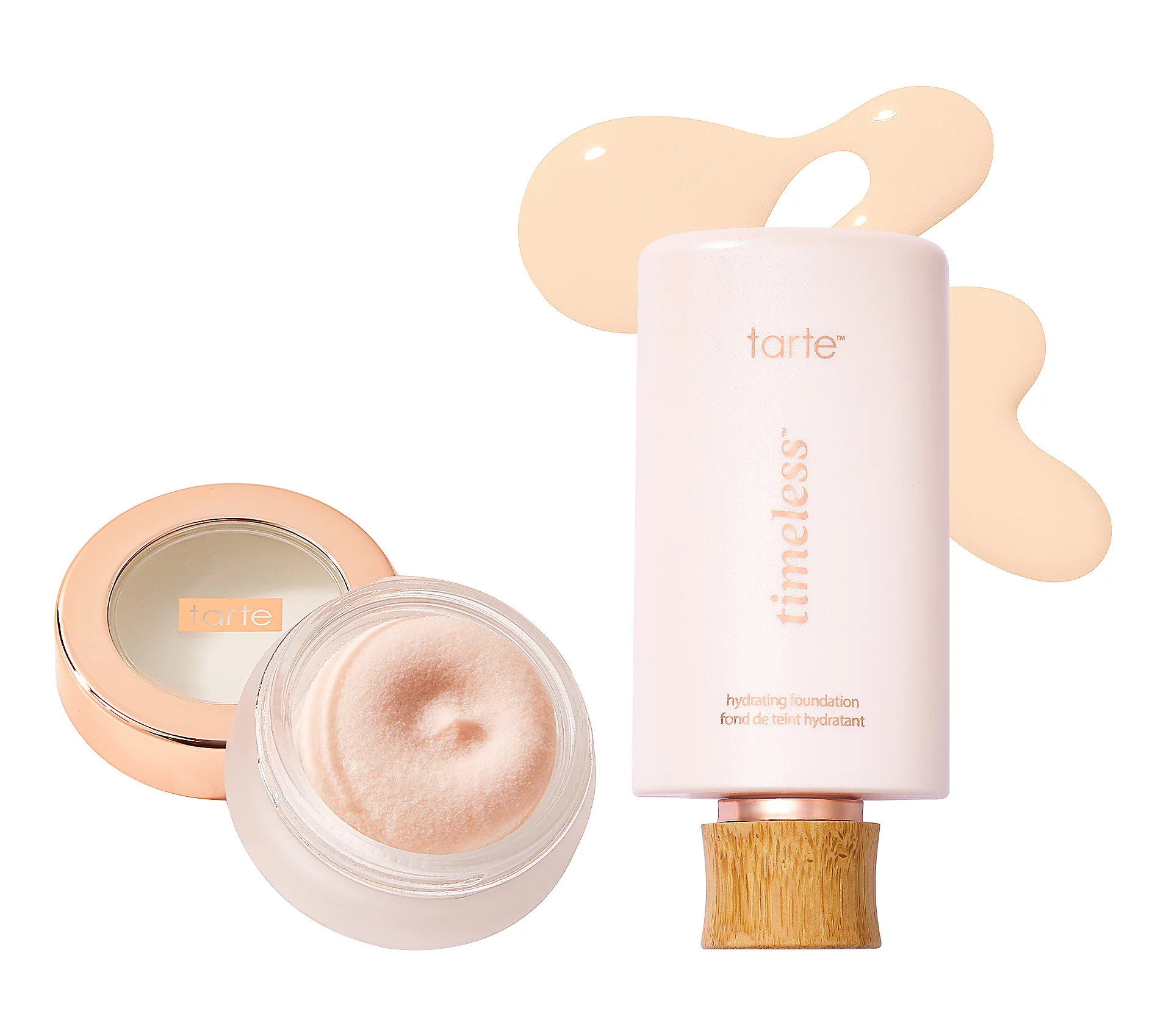 tarte timeless primer & hydrating foundation duo | QVC