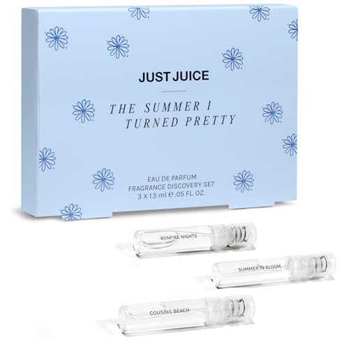 Just Juice - The Summer I Turned Pretty Mini Perfume Set - 3 Perfumes for Women and Men - Cousins Beach, Bonfire Nights, Summer in Bloom - 3 pc | Amazon (US)