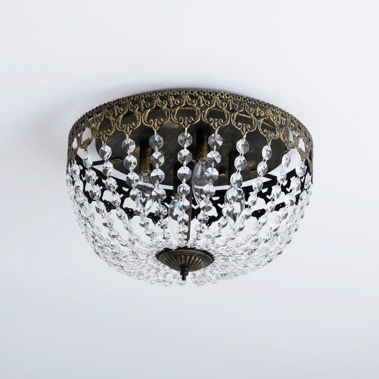 Willowridge Crystal Flush Mount | Wayfair North America