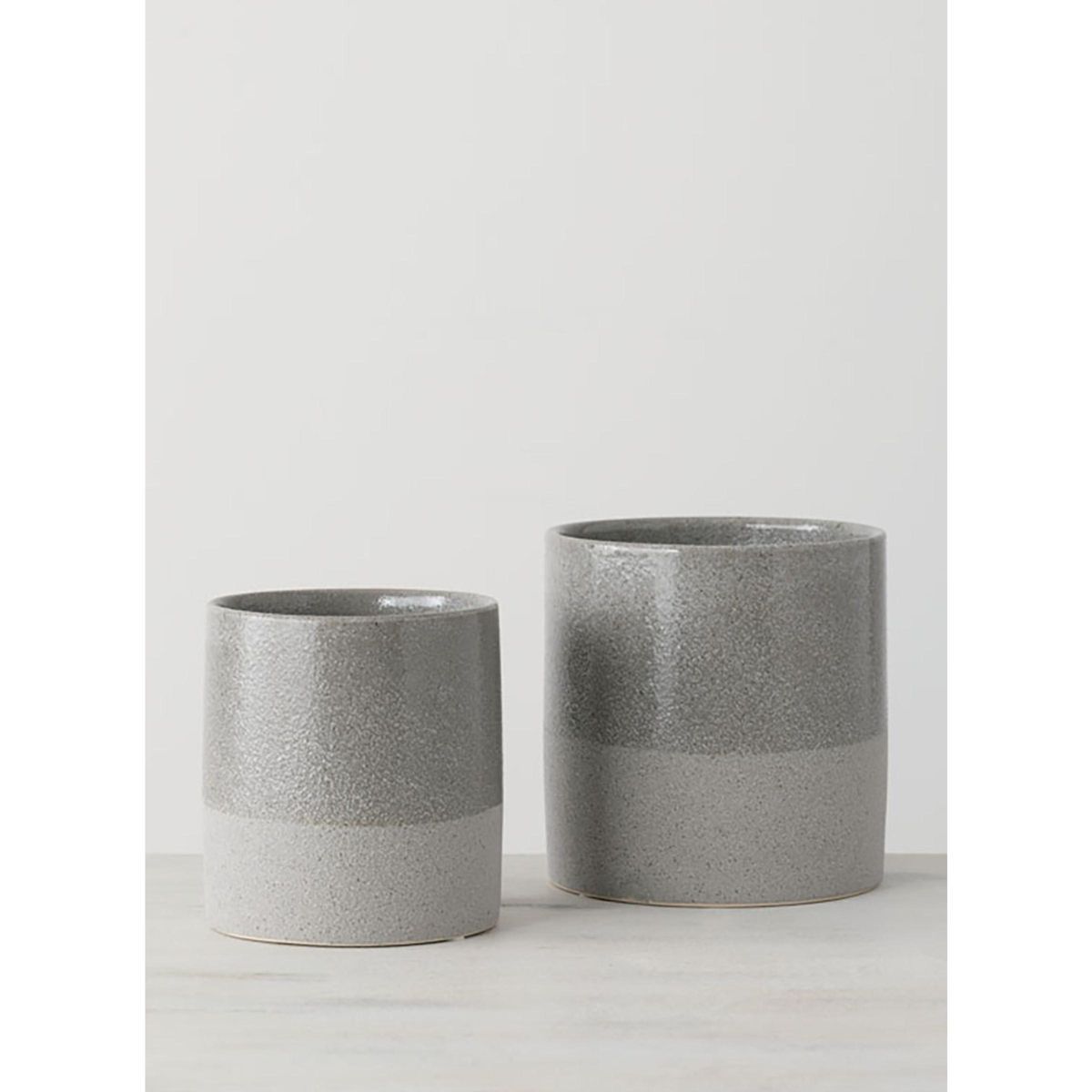 Sullivans Set of 2 Flower Vase 6.5"H & 5.5"H Gray | Target