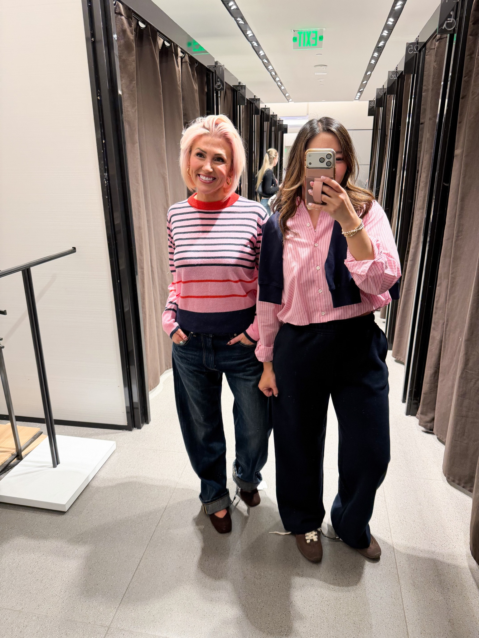Zara Pink and Navy Outfits
