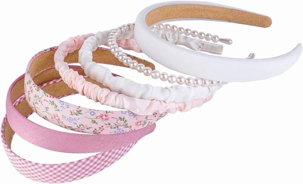 Ooosonlu Fashion Headbands for Women Girls Headbands Set Women headbands Pearl Hairband Non-slip ... | Amazon (US)