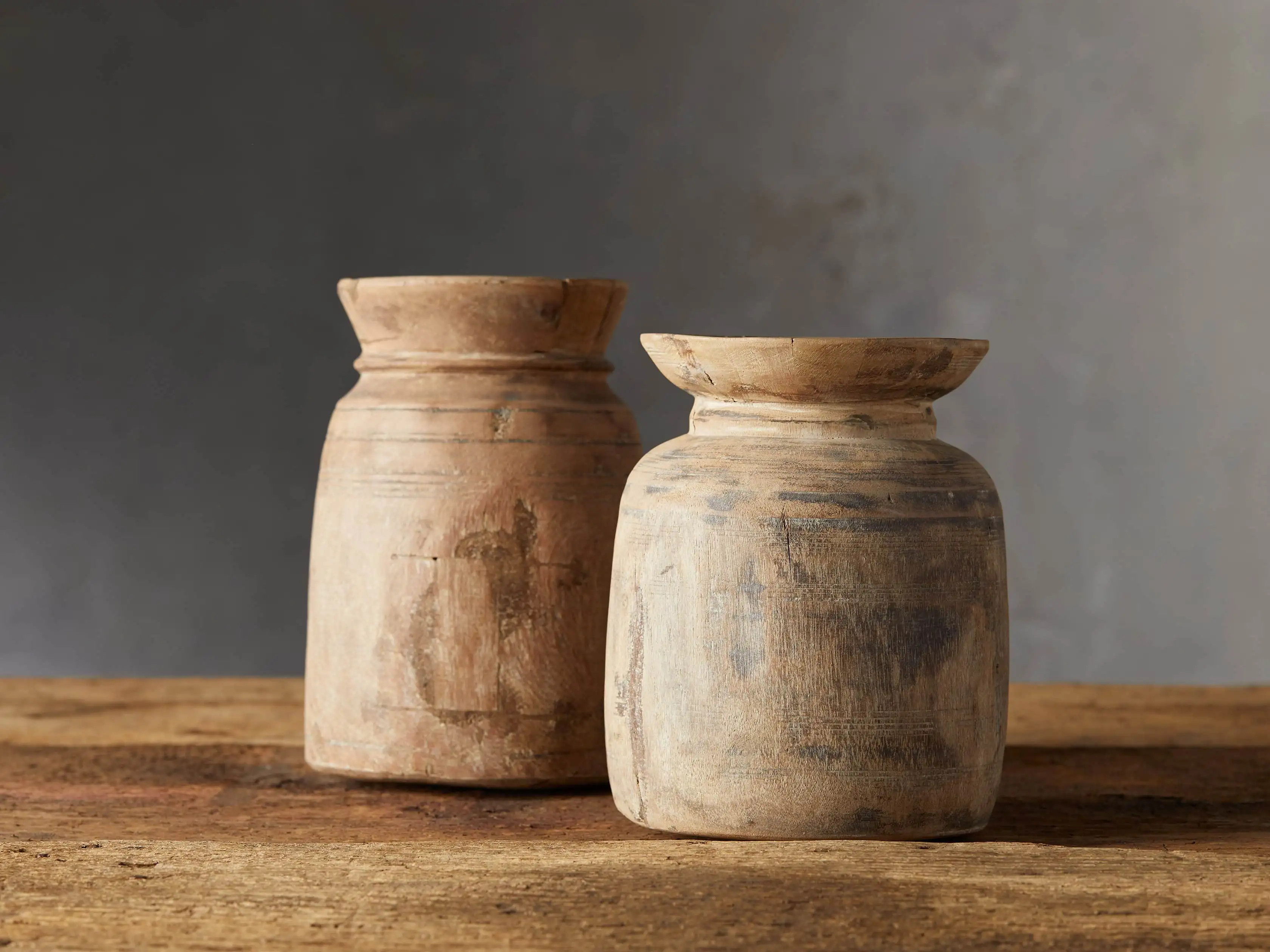 Reclaimed Wood Vase | Arhaus
