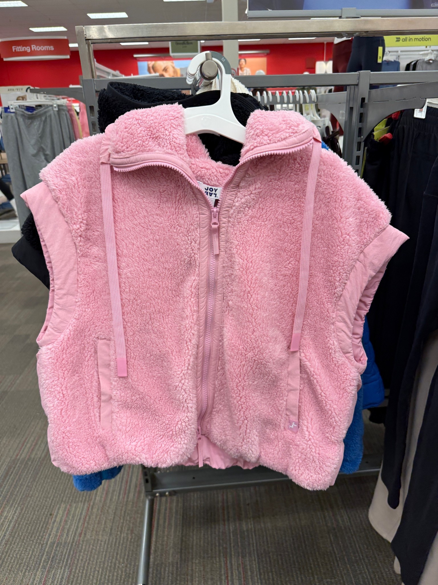 The cutest pink vest from Target 💓🎀❄️