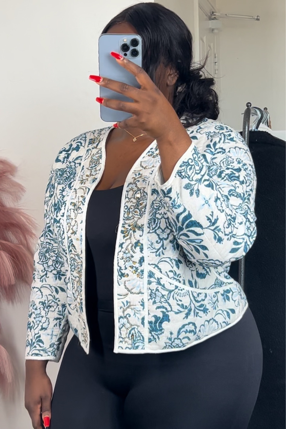 BLUE PAISLEY JACKET - SIZE L

#LTKeurope #LTKplussize #LTKmidsize