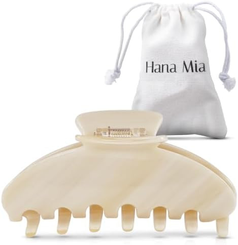 Luxury Creme Claw Clip for Women | Our Large 4 Inch Hair Clip Creates Beautiful Half Ups, Secure ... | Amazon (US)