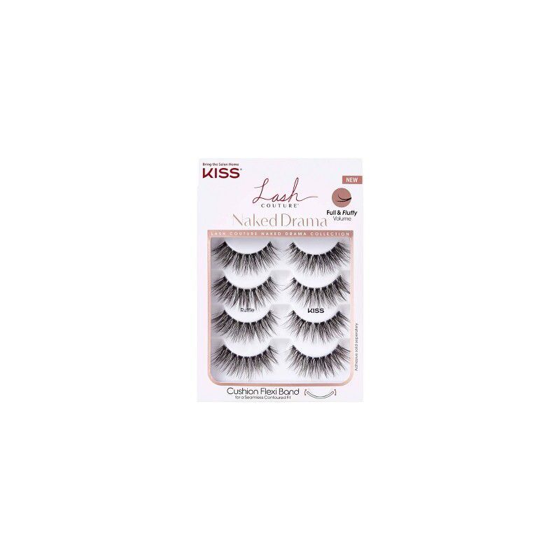 KISS Lash Couture Naked Drama Collection Fake Eyelashes - Ruffle - 4 Pairs | Target