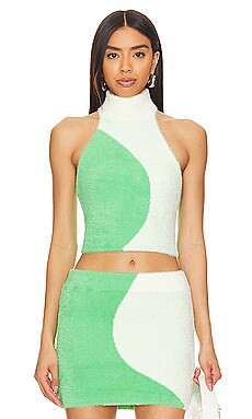 SER.O.YA Wilma Top in Pistachio & Cream from Revolve.com | Revolve Clothing (Global)