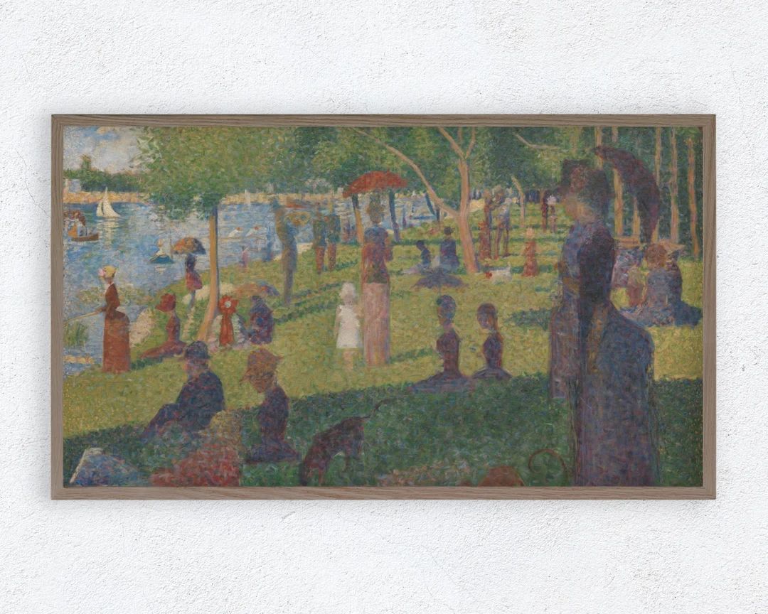Samsung Frame TV Art Impressionist Park Pond, Vintage Oil Painting, Famous Art for Frame TV, Spri... | Etsy (US)