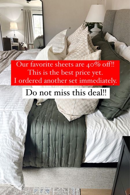 Our favorite sheets are on sale and the best price yet! You don’t want to miss out on this deal! Use code SPRING  

#LTKfamily #LTKhome #LTKsalealert
