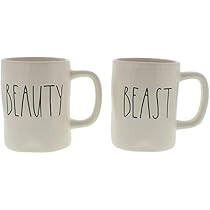 Rae Dunn by Magenta BEAUTY and BEAST in large letters 2 mug set in Box Coffee Tea | Amazon (CA)