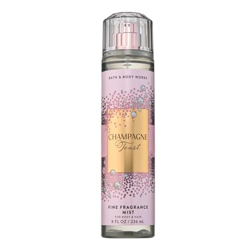 Bath & Body Works Champagne Toast Fine Fragrance Mist, Body Spray & Perfume for Women, Long-Lasting Personal Fragrance, Bubbly Champagne and Sparkling Berry Scent, 8 fl oz - 1 Pack | Amazon (US)
