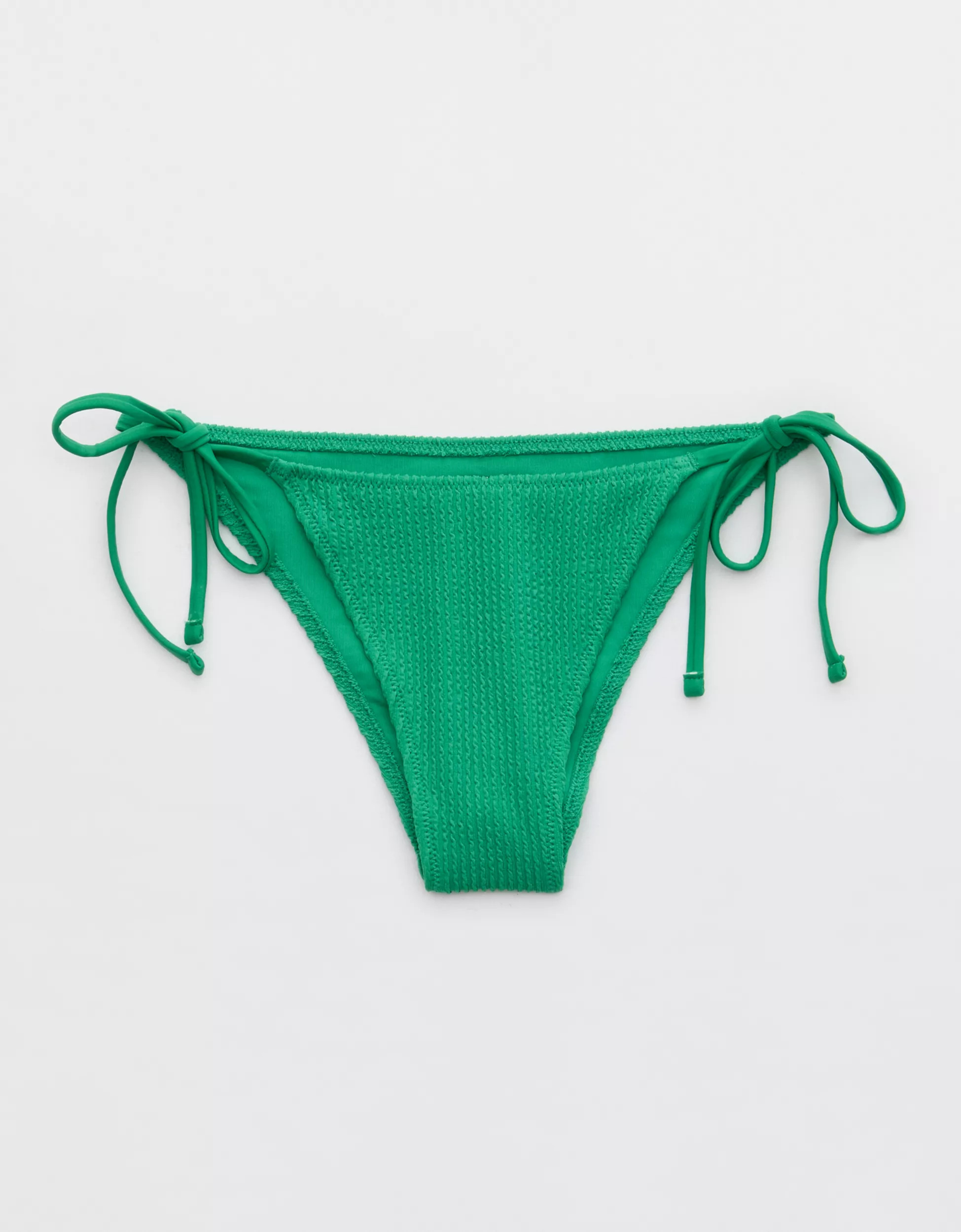 Aerie Crinkle Cheekiest Tie Bikini Bottom | Aerie