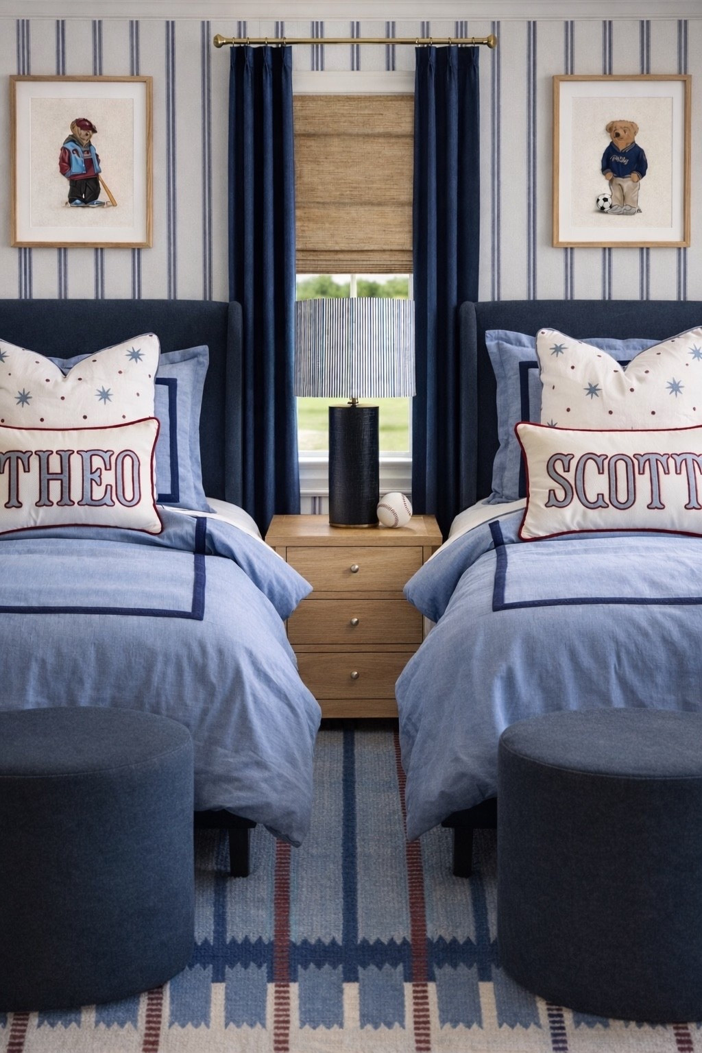 Baseball season is here and this room is for the fans 

#bed #bedroom #kidsroom #wallpaper 

#LTKHome #LTKKids #LTKSaleAlert