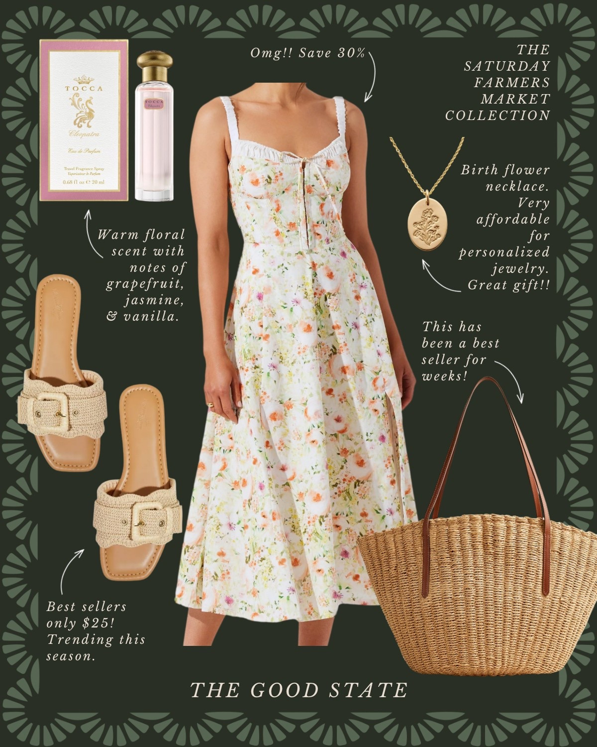 For all the Farmers Market girlies living their best life in the golden morning sunshine with a bouquet of fresh flowers in one hand and a croissant in the other. For the ladies who love all things gingham and floral, their trusty ball cap and the ease of a breezy Springtime dress. This is for the girlies who wake up early for the market and may or may not take a little mid-day nap afterwards…followed by a picnic with all their market goodies and closest girlies of course. This collection is for you🌼🍋☀️

Anthropologie , Anthro, Amazon, Quince, mini dress, maxi dress denim jacket, chore coat, earring, socks, beauty, sunglasses, spring outfit, spring fashion, tote bag, purse, woven purse, spring break, bandanna, scarf, quilted jacket, the good state, Lauren England, gola sneakers, clutch vacation outfit, hoop, earrings, American Eagle, target target fashion, target style sneakers, veja, mini dress, floral dress, wedding guest, dress, Easter, vacation, outfit, ootd, butter yellow, Mother’s Day outfit, Mother’s Day gift, farmers market, dillards, nordstrom, travel outfit, spring fashion 

#LTKSaleAlert #LTKFindsUnder50 #LTKStyleTip