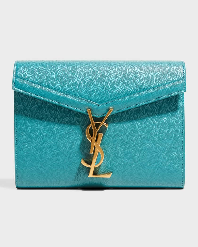 Saint Laurent Cassandre Leather Wallet on Chain | Neiman Marcus
