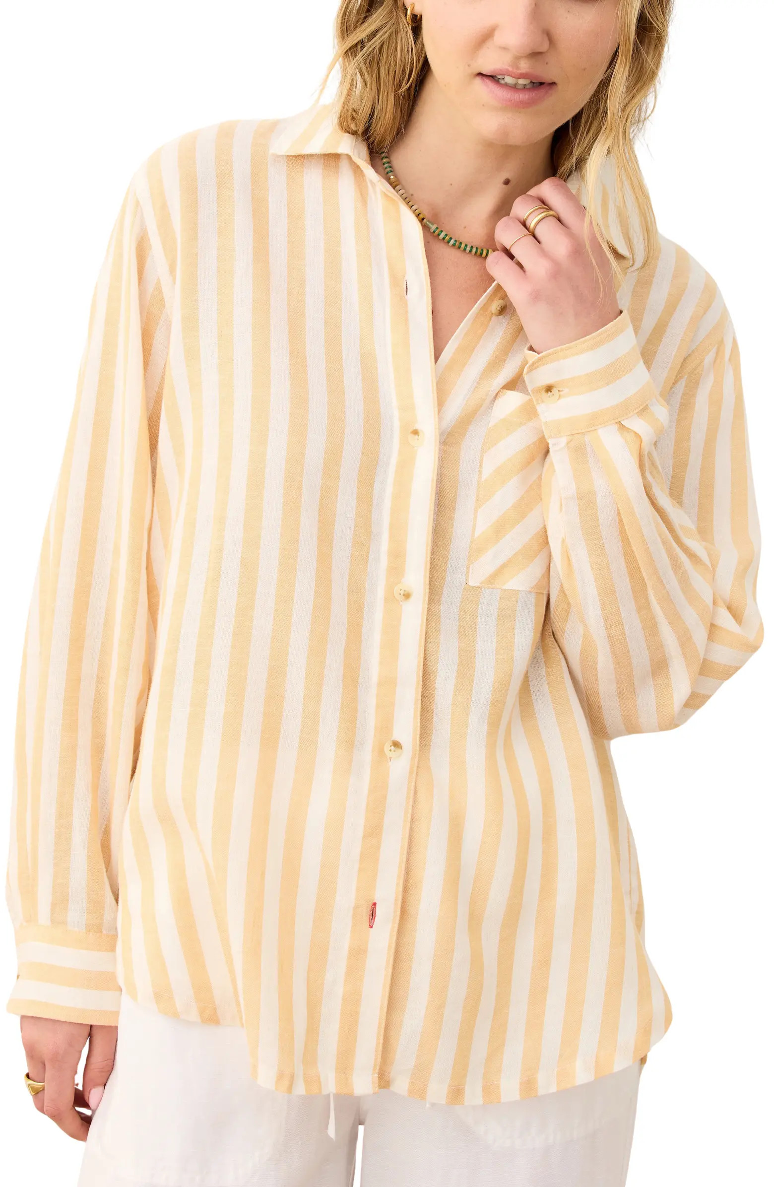 Marine Layer Jane Stripe Button-Up Shirt | Nordstrom | Nordstrom