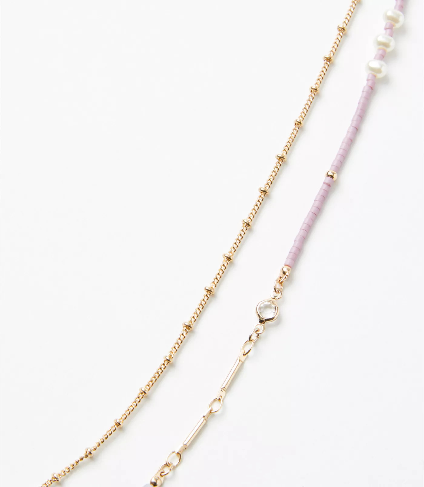 Pearlized Layered Necklace | LOFT