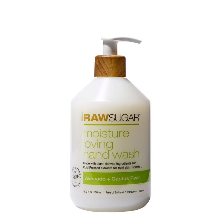 Raw Sugar Liquid Hand Soap Avocado + Cactus Pear - 16.9 fl oz | Target