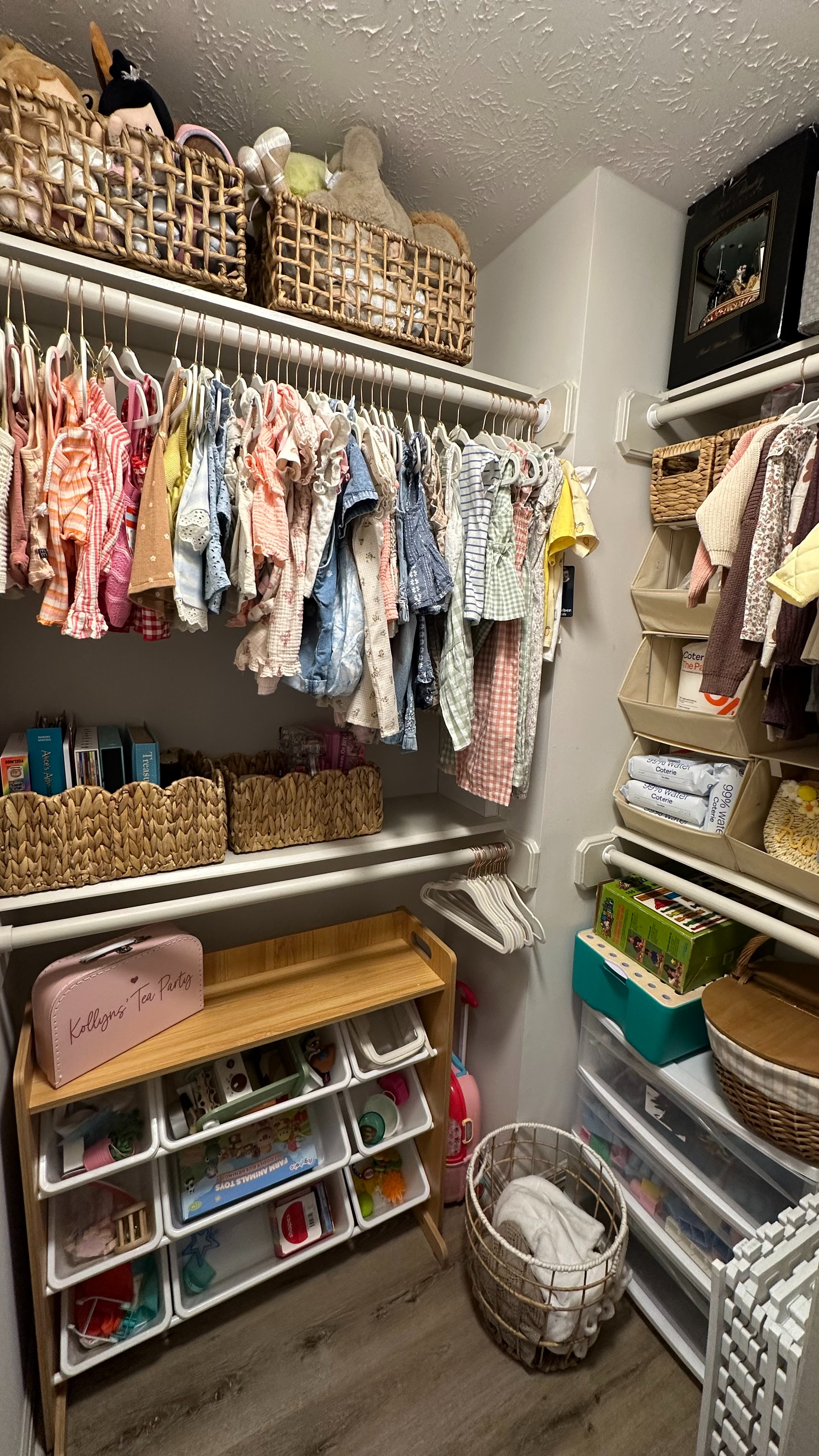 Organized my toddlers closet! 

 