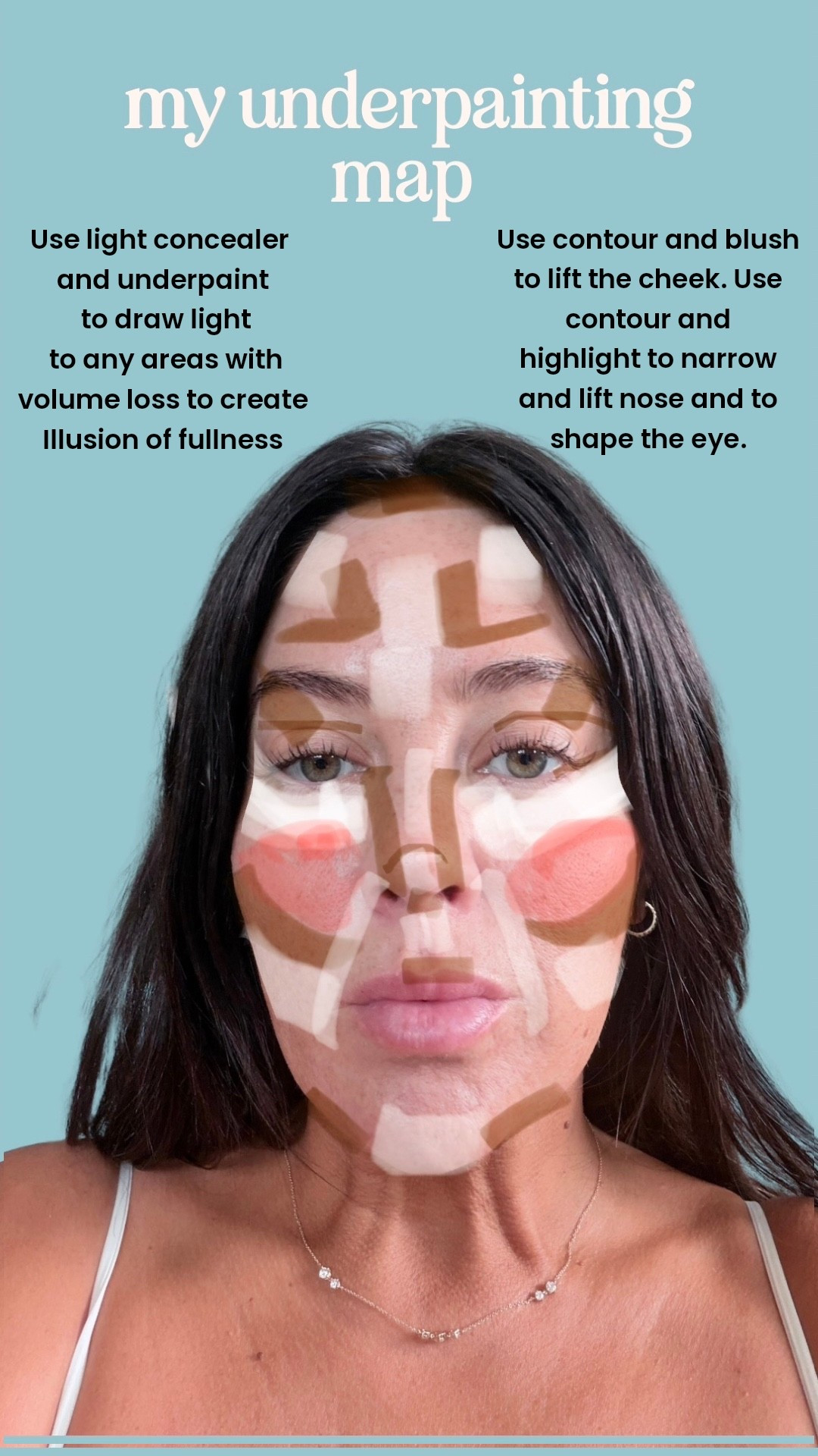 My contour map for this underpainting look. 
#ad #sephorauspartner #paidlink

#LTKBeauty