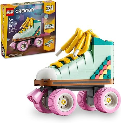 LEGO Creator 3 in 1 Retro Roller Skate Building Kit, Transforms from Roller Skate Toy to Mini Ska... | Amazon (US)