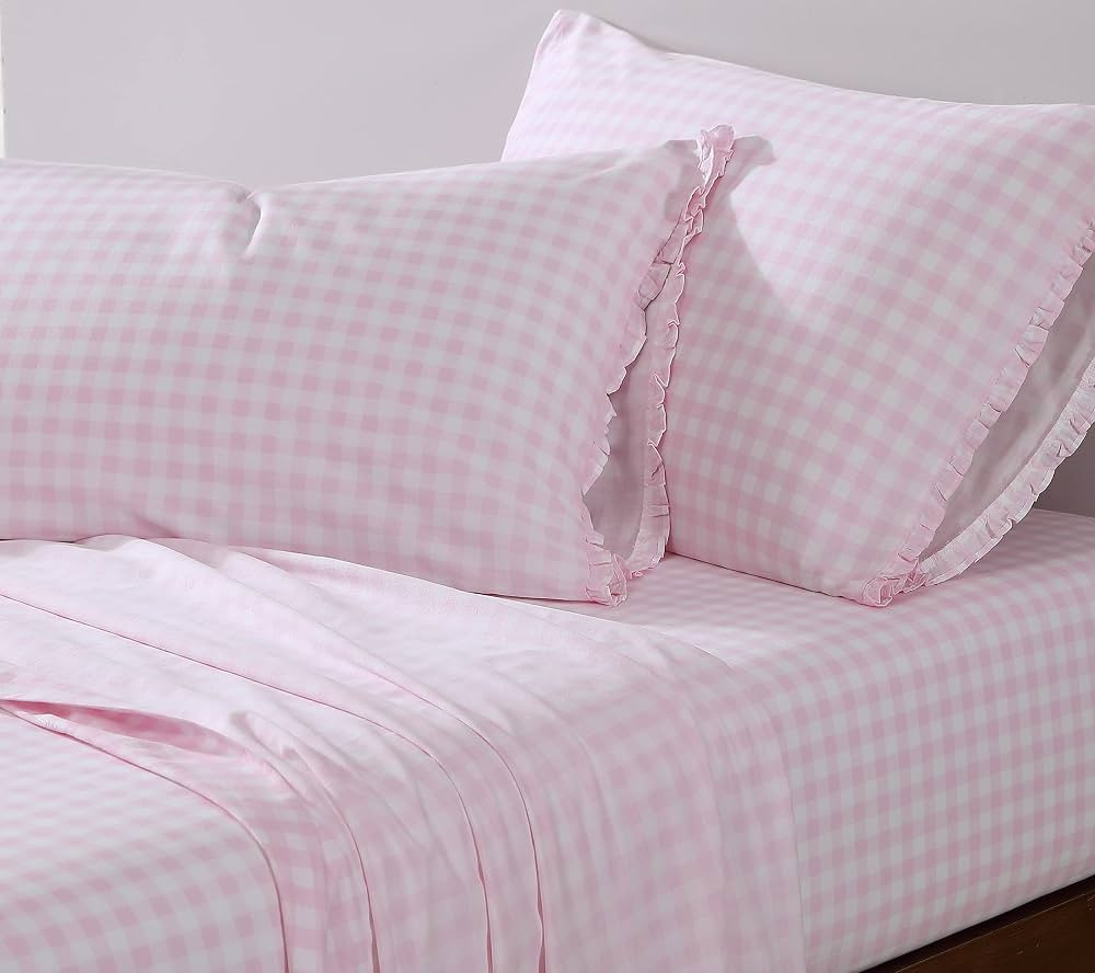 Shabby Chic® - King Sheets, Soft & Breathable Organic Cotton Bedding Set, Classic Style Home Dec... | Amazon (US)