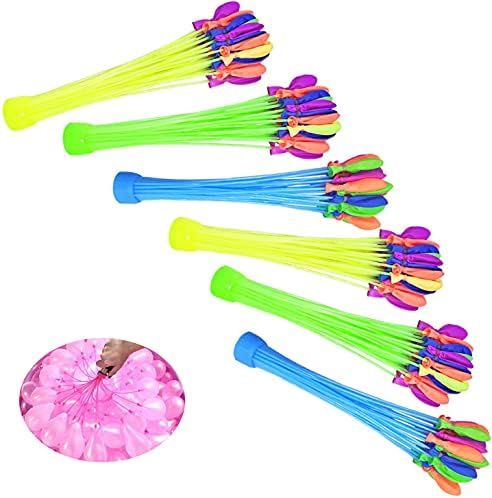Water Balloons, 6 Bunches 222 Balloons Multicolored Self-Tie Quick Refill Water Balloons Set for ... | Amazon (CA)