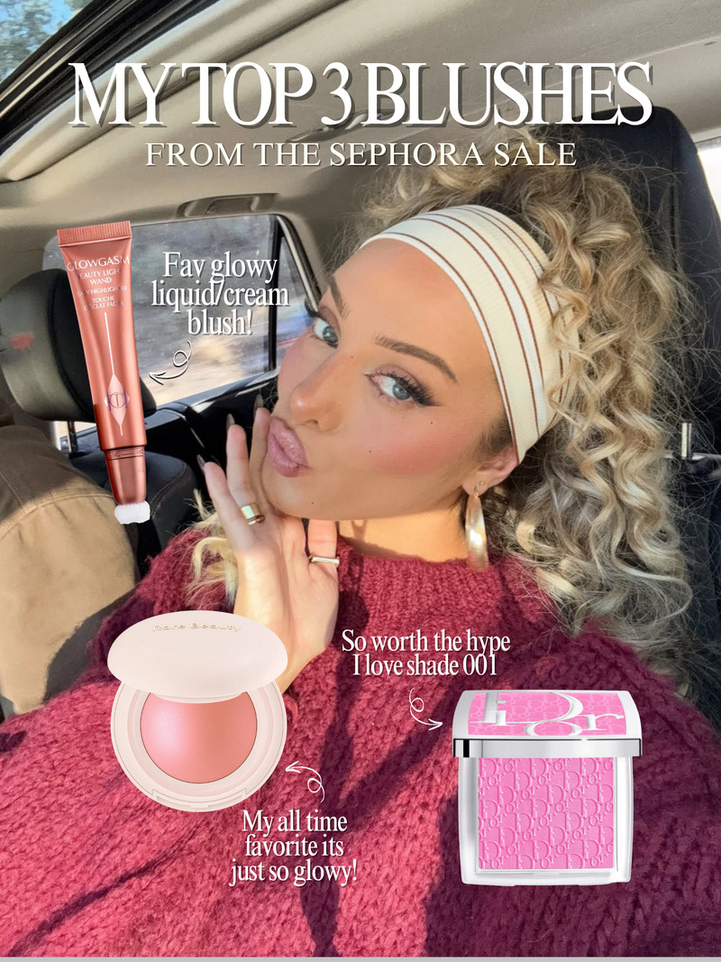 My top 3 blushes from the Sephora Sale! 

 #LTKgrwm #LTKSaleAlert #LTKBeauty