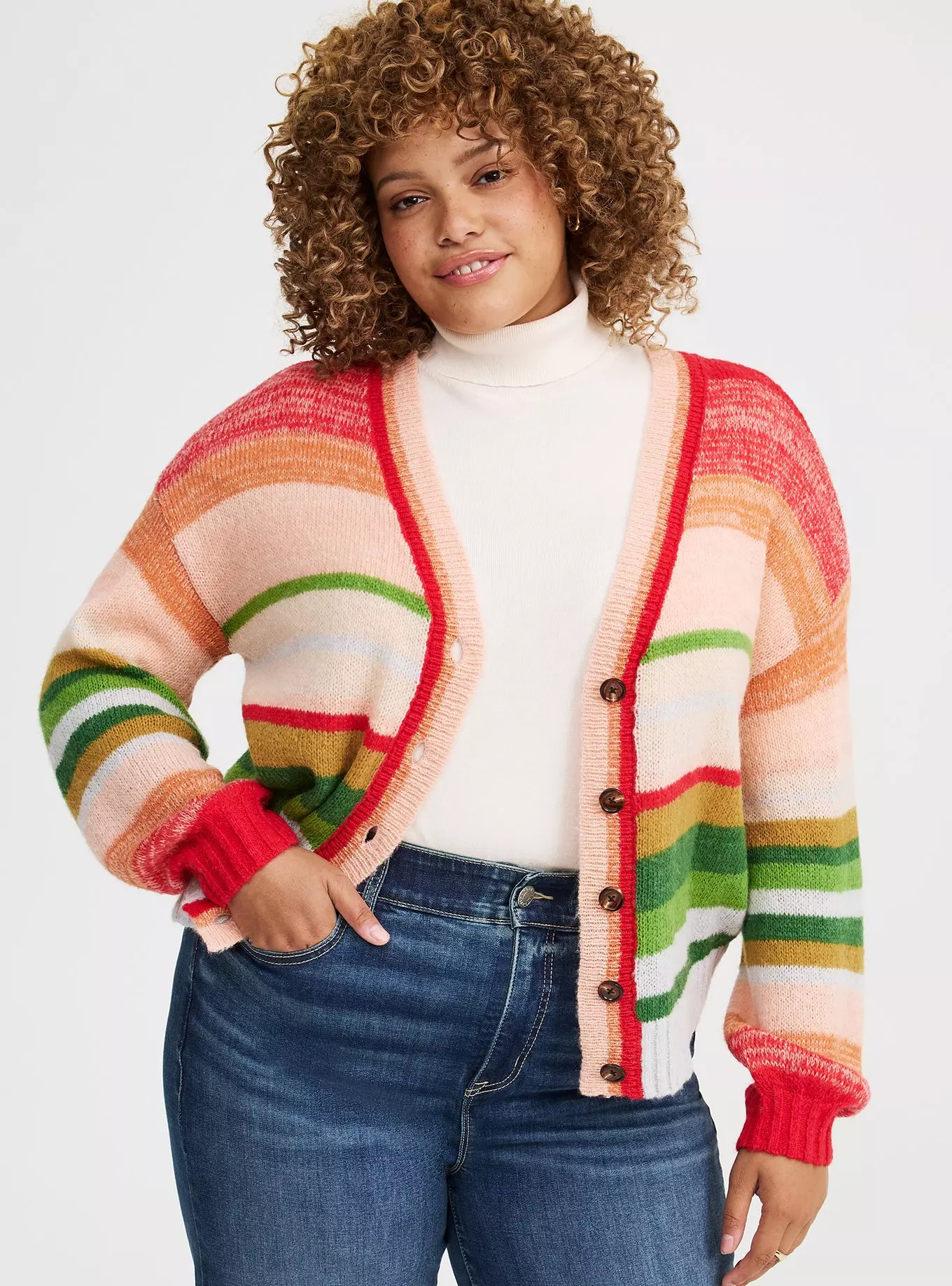 Drop Shoulder Textured Cardigan | Torrid (US & Canada)