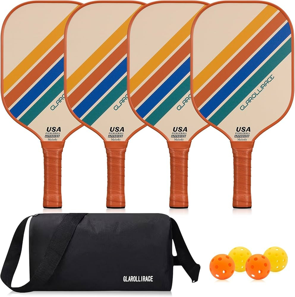 Pickleball Paddles Set of 2 | 4 Pickleball Rackets,USAPA Approved Pickleball Set of 2 | 4 Pickle ... | Amazon (US)