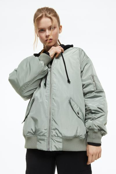 Padded bomber jacket | H&M (UK, MY, IN, SG, PH, TW, HK)
