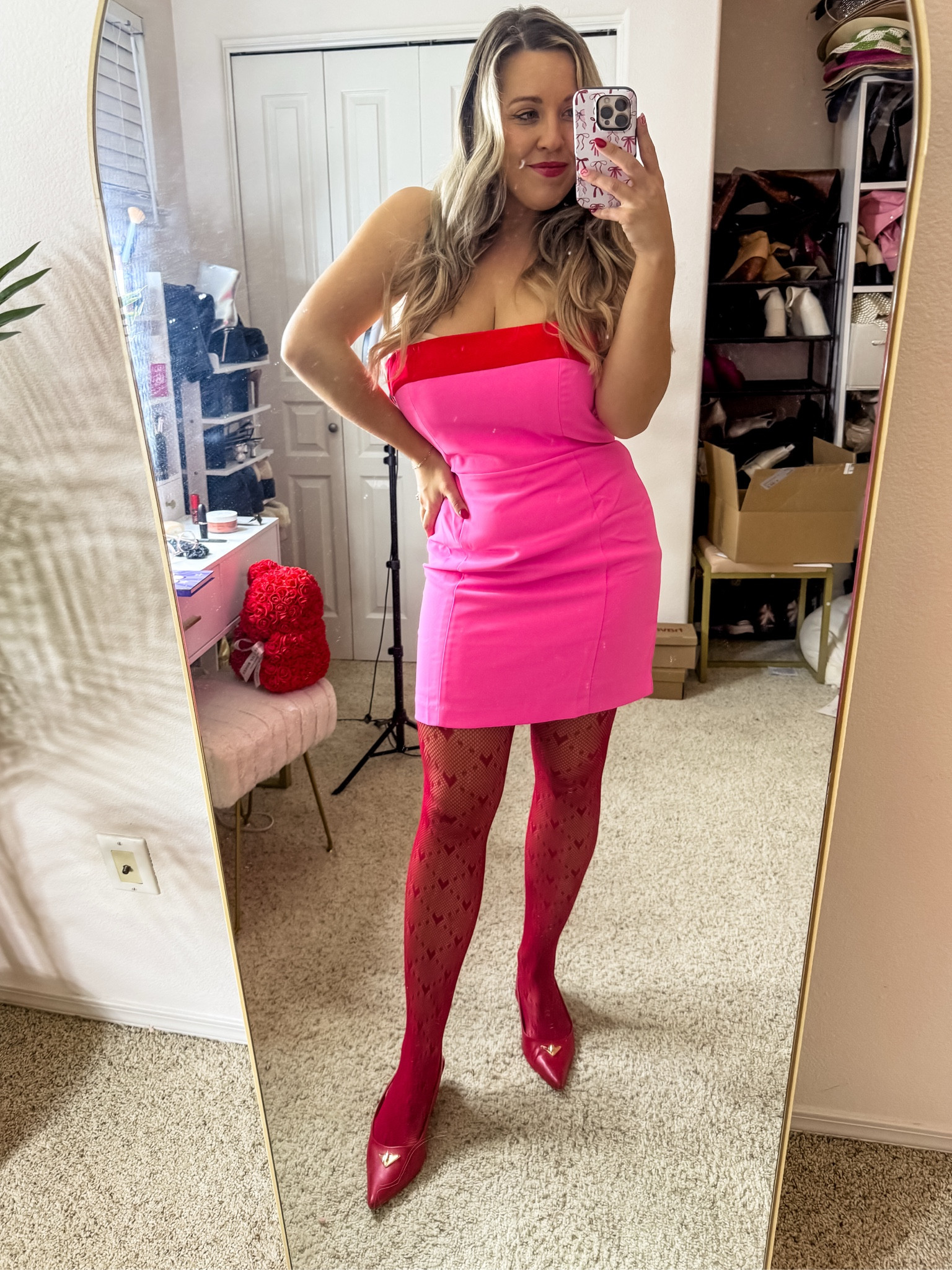 Pink Valentine’s Day outfit
Pink and red dress
Heart tights

#LTKMostLoved #LTKU #LTKSeasonal
