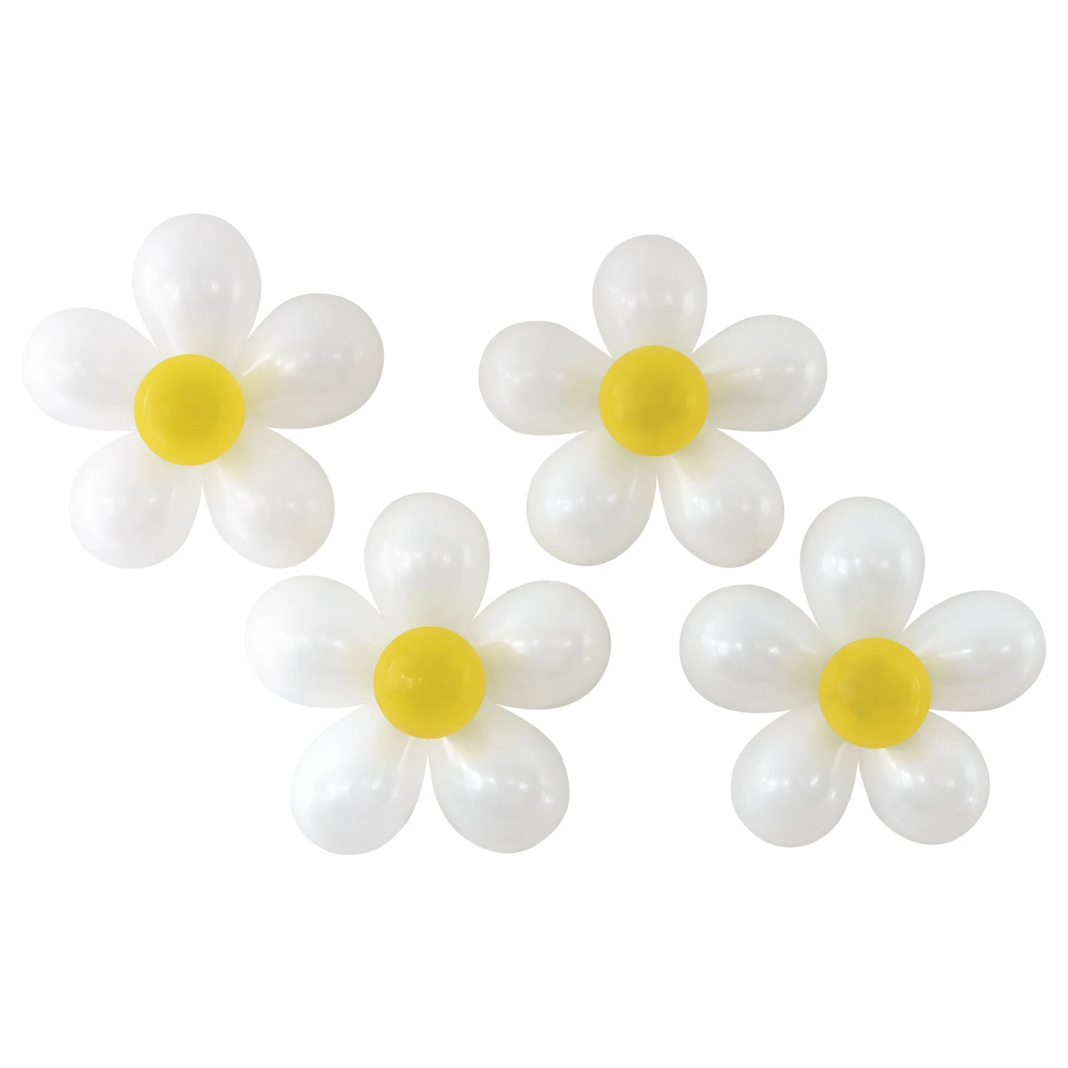Way to Celebrate! Multicolor DIY Retro Daisy Latex Party Balloon Kit, 24pcs | Walmart (US)