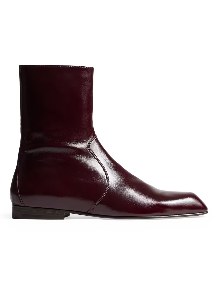 Khaite Colt Leather Ankle Boots | Saks Fifth Avenue | Saks Fifth Avenue