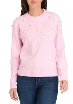 Crown & Ivy™ Women's Pearl Pullover Sweater | Belk