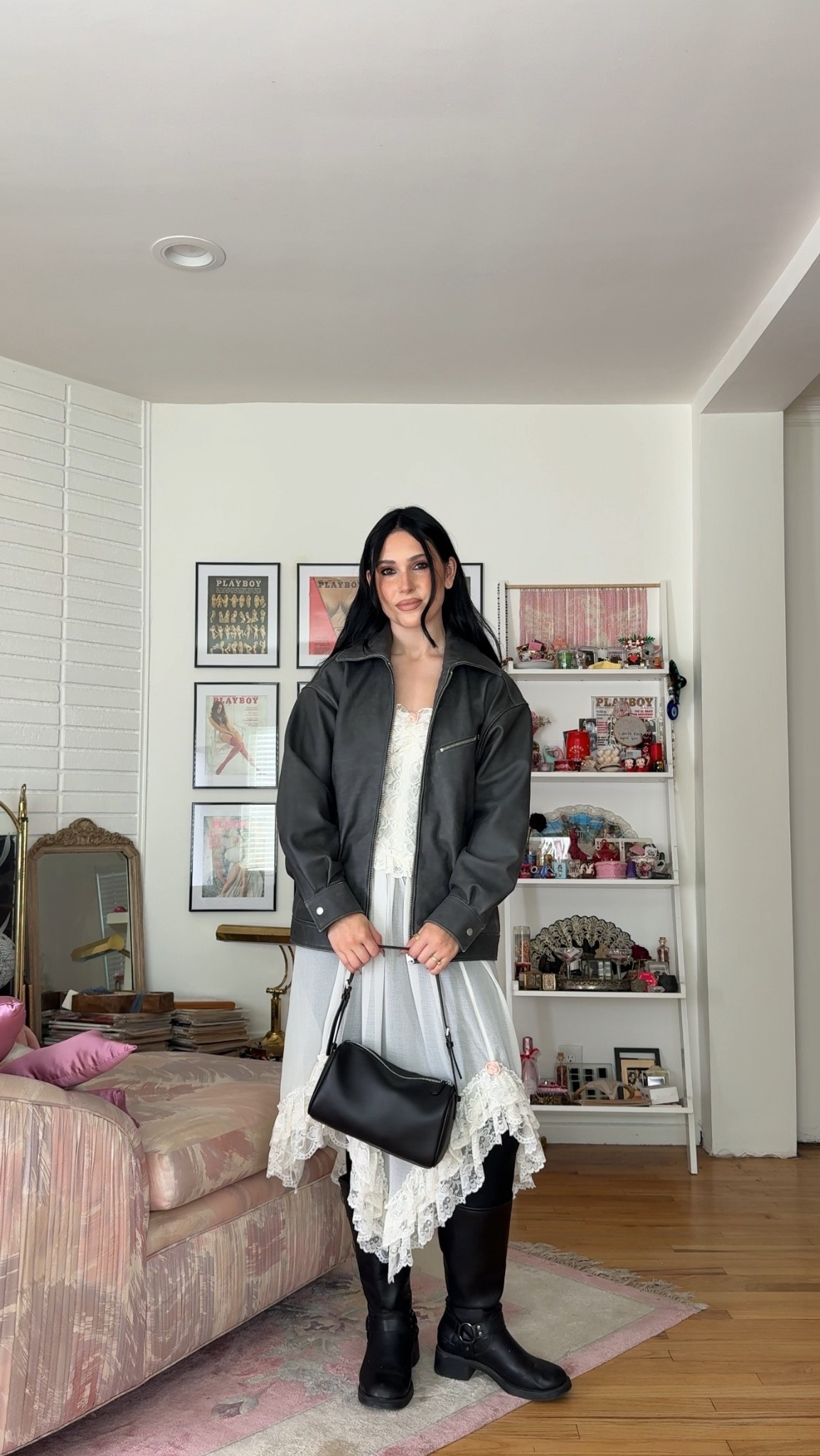 dressing up leggings with a cute top and boots!! i’ve been wearing this jacket so much through fall and winter, it’s truly a staple in my closet! 

#LTKootd