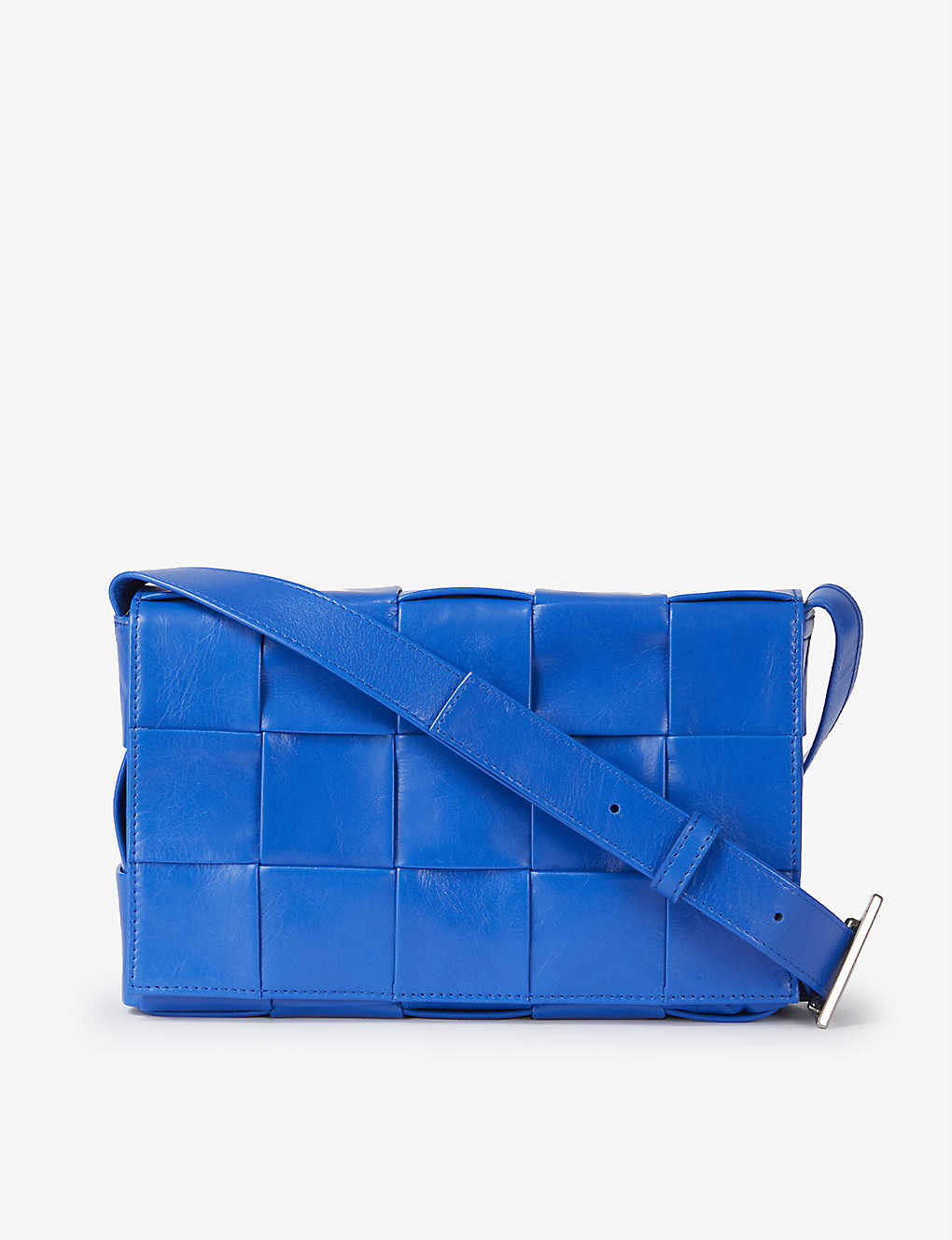 Cassette intrecciato-woven leather cross-body bag | Selfridges