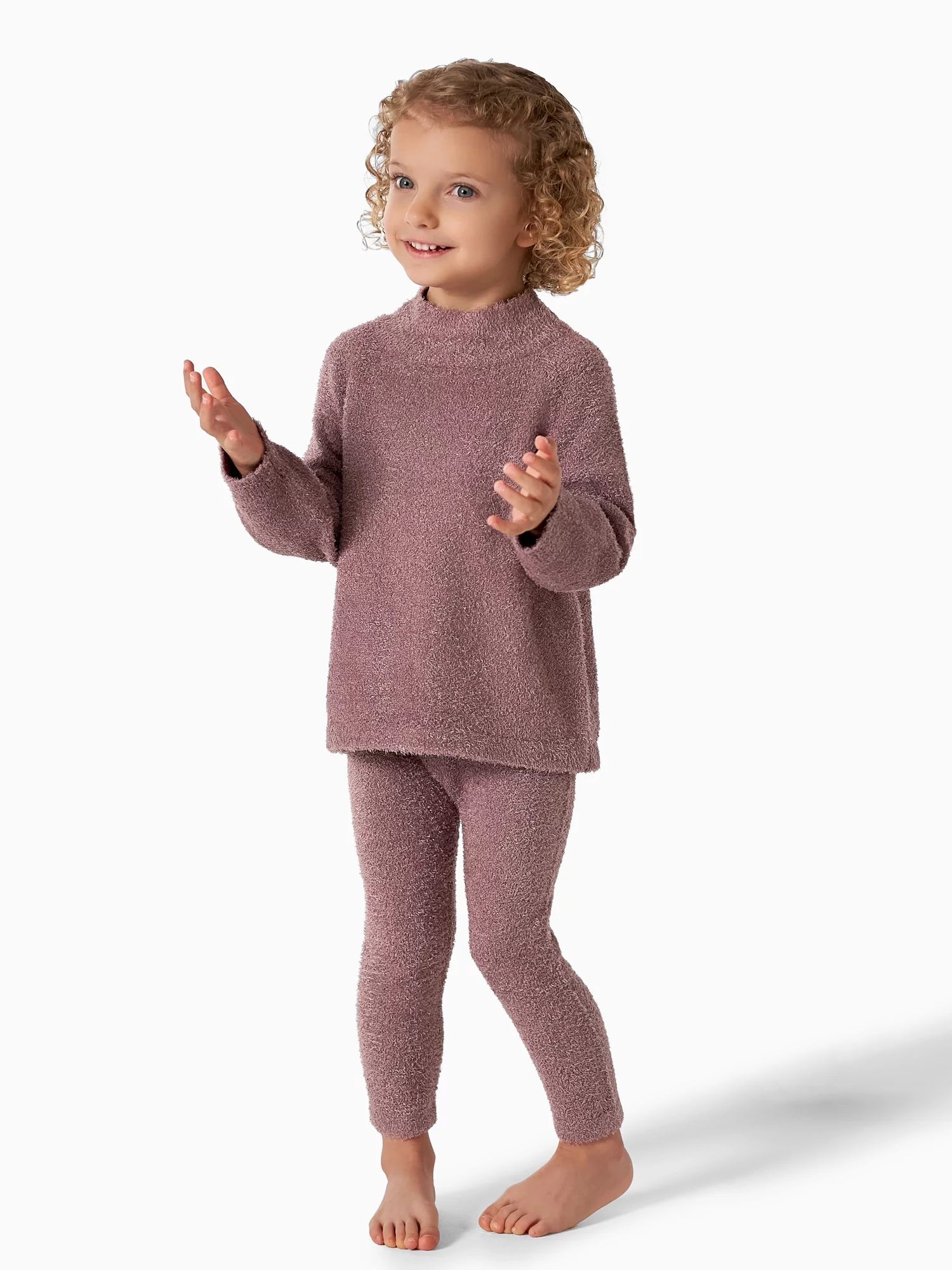 Modern Moments By Gerber Baby & Toddler Girl Long Sleeve Cozy Mock Neck Top & Legging 2-Piece,12M... | Walmart (US)