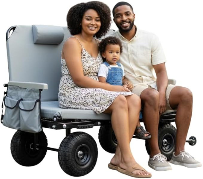 The Lounge Wagon – The Only Wagon that Converts into a 2-Person Chair - 3-in1 cart - Included C... | Amazon (US)