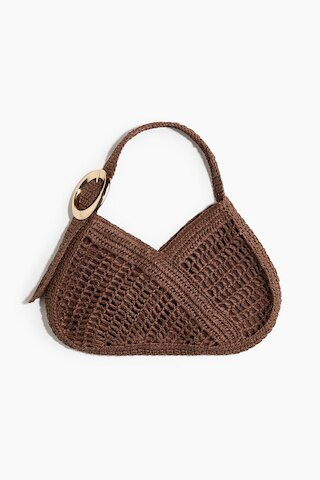 H & M - Straw Shoulder Bag - Brown | H&M (US + CA)