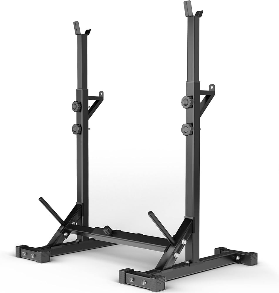 Elevens Squat Rack Stand Adjustable Bench Press Rack Barbell Rack Stand Multi-Function Weight Lif... | Amazon (US)