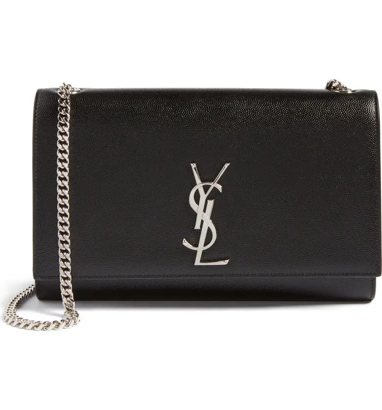 Saint Laurent Medium Kate Leather Wallet on a Chain | Nordstrom | Nordstrom