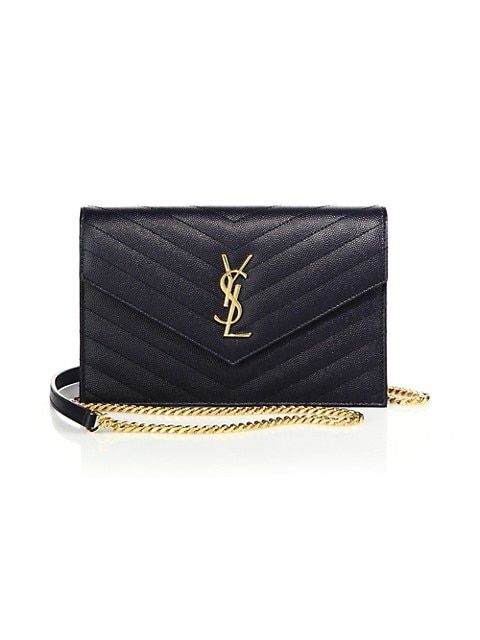 Small Monogram Matelassé Leather Wallet-On-Chain | Saks Fifth Avenue