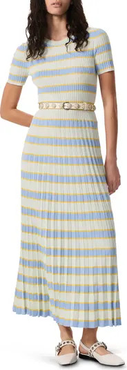 rag & bone Eloise Stripe Pleated Rib Sweater Dress | Nordstrom | Nordstrom
