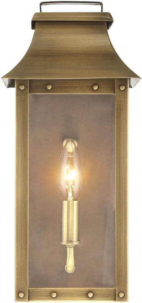 Acclaim Lighting 8413AB | Vintage Solid Brass One Light Dimmable Wall Mounted Outdoor Wet Rated L... | Amazon (US)