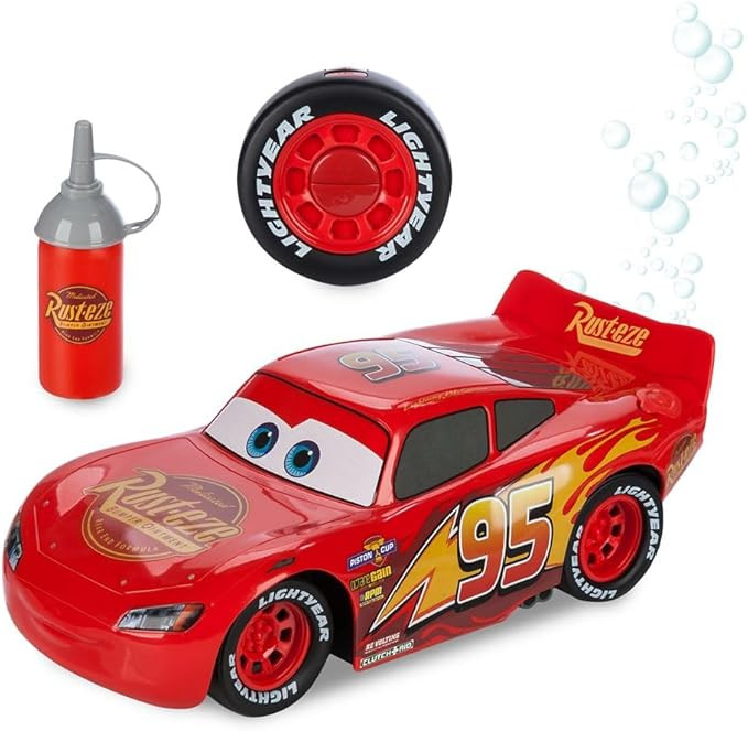 Disney Store Official Lightning McQueen Bubble-Blowing Remote Control Car - 2.4GHZ RC Cars with B... | Amazon (US)