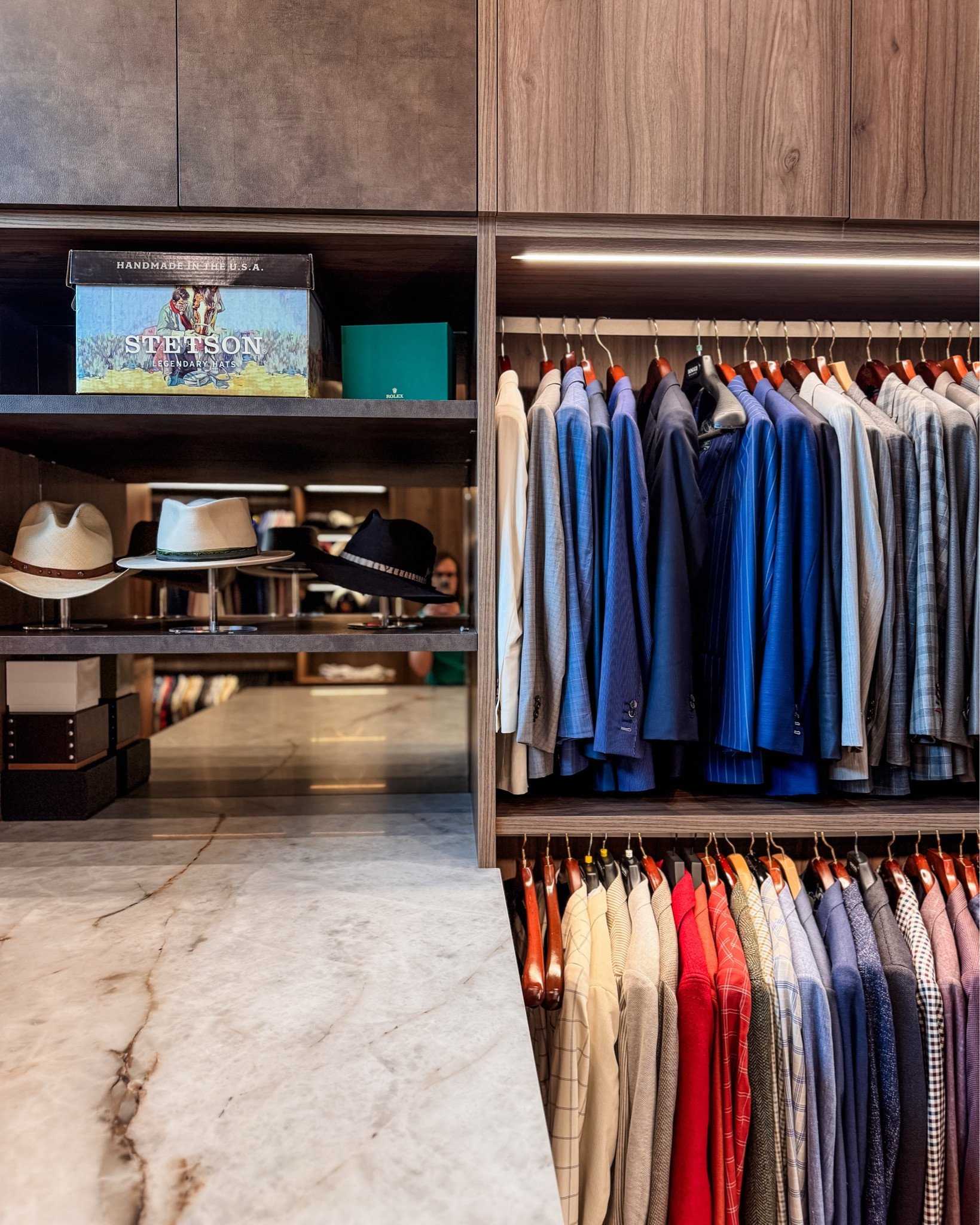HIS Closet Dreams. 

Cabinetry: @docaindianapolis