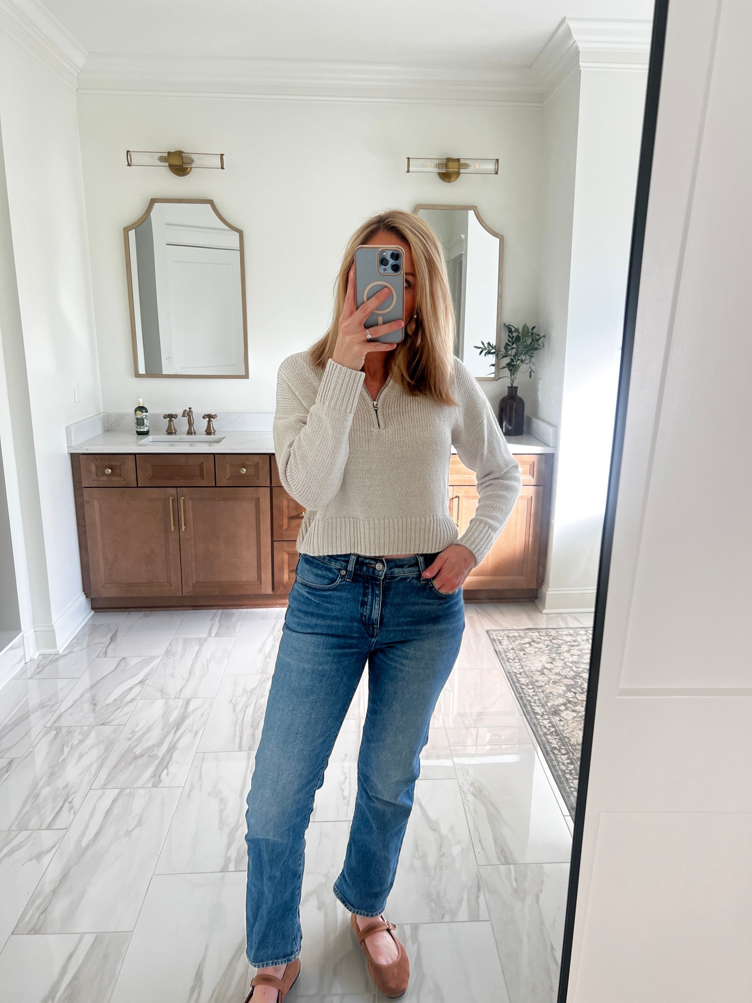 Straight leg j crew jeans 