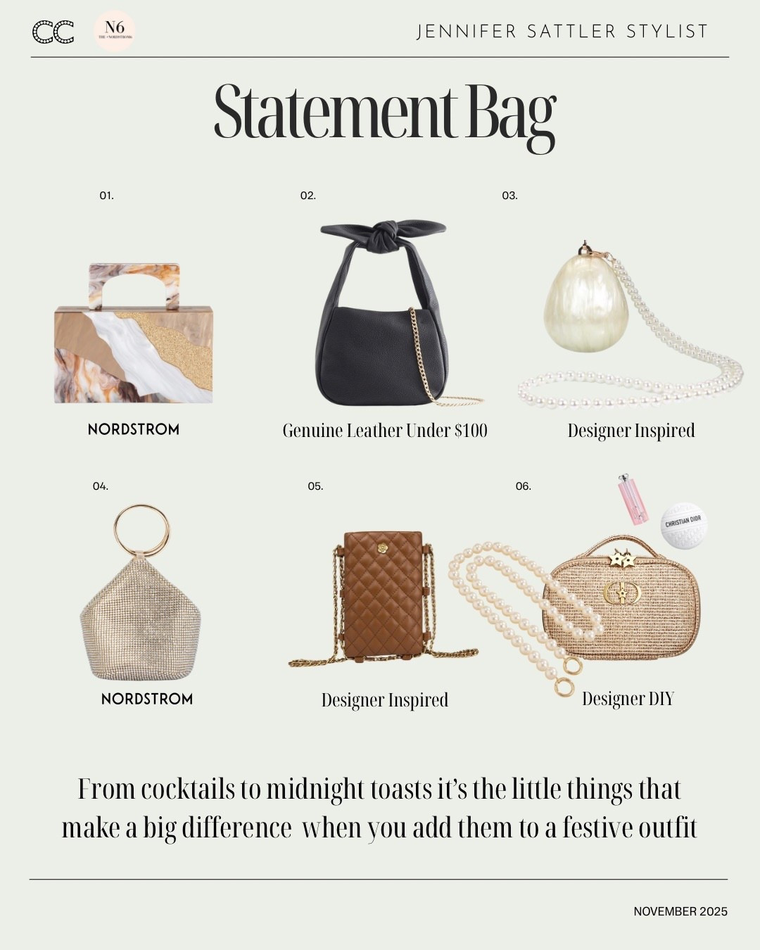 Statement Bag

The Nordstrom 6 Holiday Edit | How Stylists Over 40 Dress Festive

See more on closet choreography.com